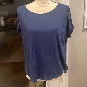 EUC Miami Navy Blue Blouse with Open Back Size Medium